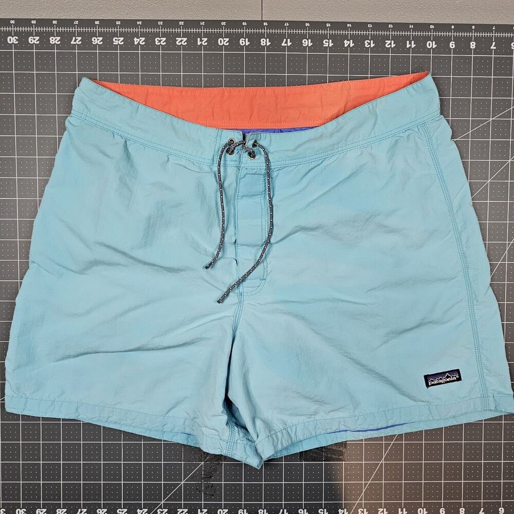 Vintage Patagonia Shorts Mens 38 Blue Nylon Heritage Outdoors Hiking Preppy Swim